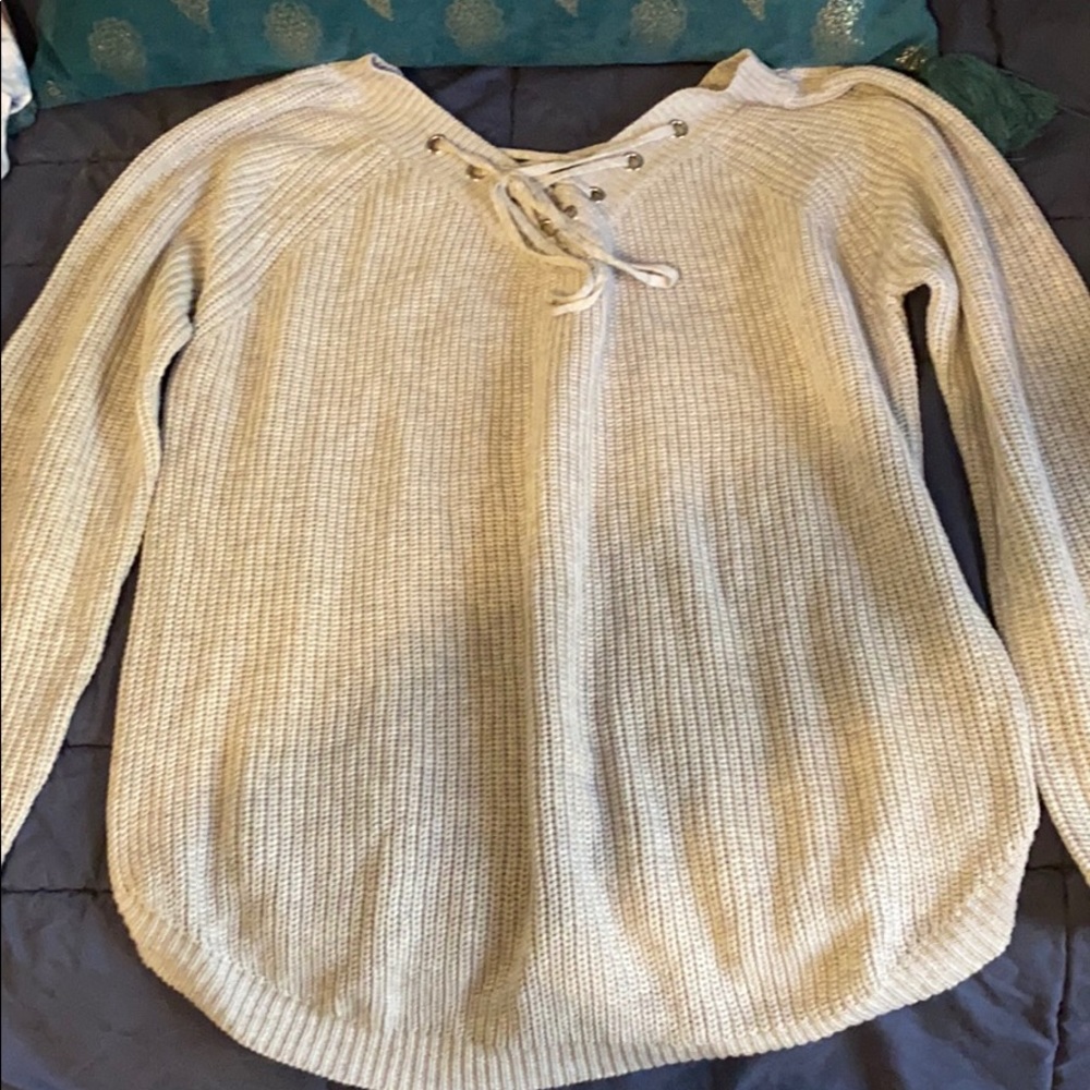 Cotton knit sweater